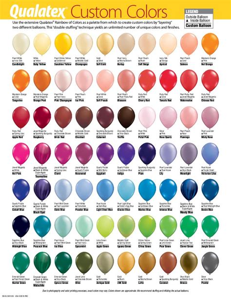 qualatex color chart 2023|qualatex balloon colors 2023.